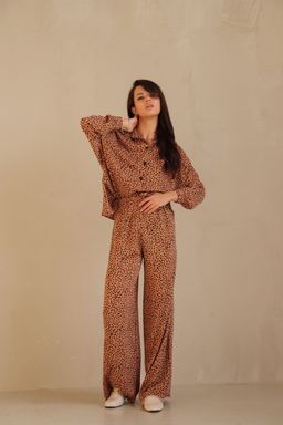 7002 Костюм летний кофейный с пятнышками - Martichelli фото 7