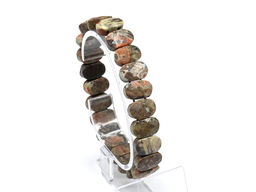 Браслет граненый 14*7мм из нефрита байкальского - Радуга камня фото 15