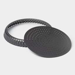 Форма для выпечки Доляна Galaxy перфорированная, 24×2.4 см, съёмное дно, антипригарное покрытие, чёрная