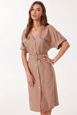 Платье LYUSHe 4129 коричневый