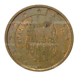 2 евроцента 2000 года Испания