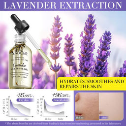 SADOER Масло лаванды для лица, тела, волос, ногтей, 55мл. фото 5