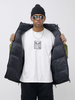 Куртка двухсторонняя мужская молодежная зимняя зеленого цвета 25308Z - Mtforce фото 13