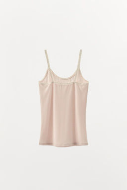 POINTELLE LACE STRAPPY TOP - Zara фото 6
