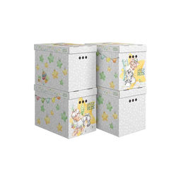VAL LP-G-BC-4Mn Короба картонные, 28*38*31.5 см, набор 4 шт., серый, ЛЮБИМЧИКИ, шт - Valiant фото 13