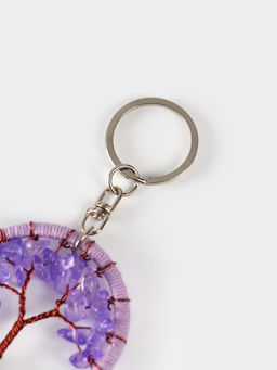 Брелок ловец снов «Древо», 19 см, сиреневый