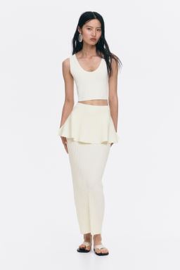 Falda de punto efecto layering - H&m фото 2