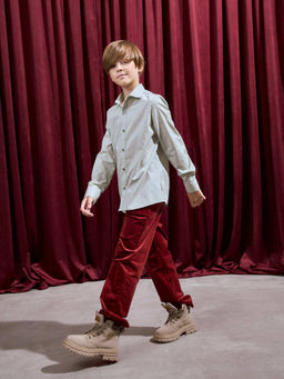 Брюки вельветовые Терракот 7+ - Bungly фото 6