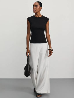 Футболка из хлопка с рукавом реглан / Zarina фото 3