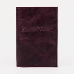 Обложка для паспорта, цвет бордовый
