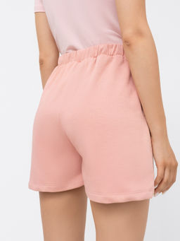 Свободные шорты мини с высокой линией талии в персиковом цвете персик 332311 - Mark formelle фото 3