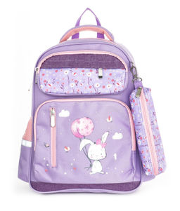 Рюкзак Schoolformat SOFT 3+ CUTE RABBIT 18 л сирен. 42х29х14,5 см мягкий 3 отд. молния д/девочек