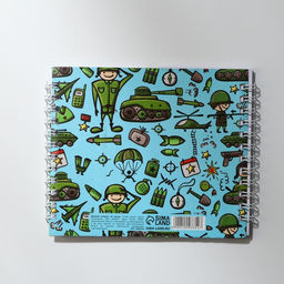 Двойной блокнот на гребне, мягкая обложка, размер 15х12см, 48 л С днем защитника отечества - Artfox фото 5