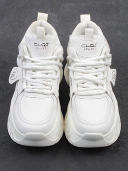 03-9D-1 WHITE Кроссовки женские (натуральная кожа, искусственная кожа)