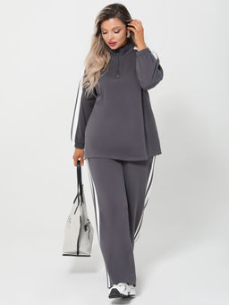 Джемпер 0431-1с серый