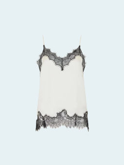 EMKA / Топ из шёлка и кружева  фото 2