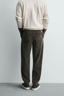 CARROT FIT CORDUROY TROUSERS - Zara фото 16
