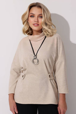 Блузка женская 4338/01/Светло-бежевый - Rise фото 6