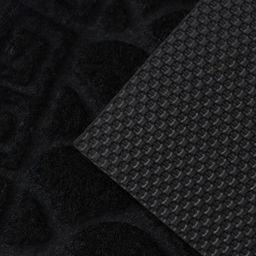 Коврик придверный Доляна «Спираль», полукруглый, влаговпитывающий, без окантовки, 38×58 см, цвет МИКС