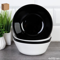 Набор суповых тарелок 4 штук 550 мл Евро / BNNW60T/LMLTW60 /уп 12/