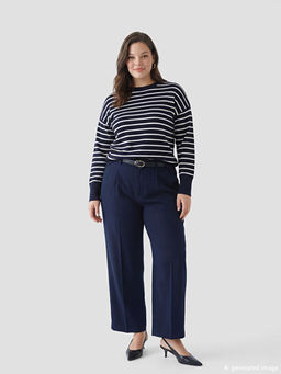 Beli Kemerli Havu? Kesim Kad?n Pantolon