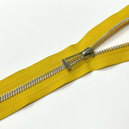 Молния трактор №5 Premium н/р 18см никель D087 янтарный уп.6шт