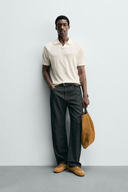 POLO PUNTO REGULAR FIT / Crudo