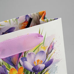 Цена за 3 шт. Пакет подарочный ламинированный, упаковка, С 8 марта, цветы, S 12?15?5.5 см