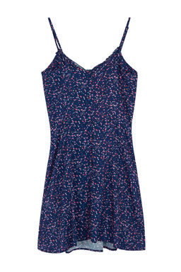 TRENDYOLMILLA Koyu Lacivert Cicekli Mini Dokuma Elbise TWOSS21EL3214  фото 16