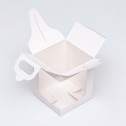 Цена за 2 шт. Коробка для пирожных и десертов, с окном, белая, 12.5×12.5×15 см