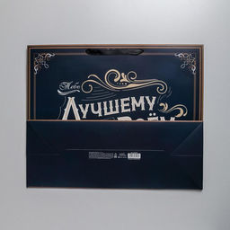 Пакет подарочный ламинированный, упаковка, Лучшему во всем, XL 49?40?19 см