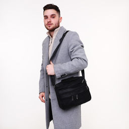 Сумка мужская, цвет черный - Simaland фото 7