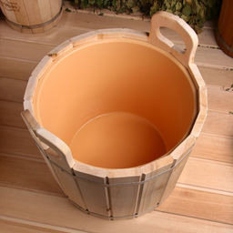 Запарник - ведро для бани и сауны, 20 л, липа, пластиковая вставка, «Добропаровъ»