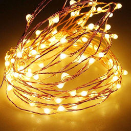 Теплый белый гирлянда 2 метра 20 огней на батарейке