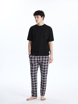 Standart Kal?p Ekose Erkek Pijama Alt