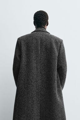 WOOL BLEND STRUCTURED COAT - Zara фото 3