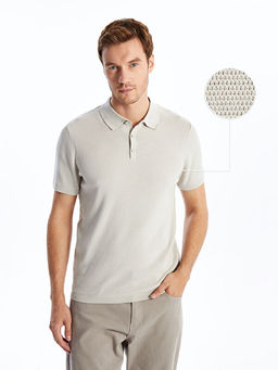 Polo Yaka K?sa Kollu Erkek Triko Kazak