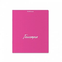 Тетрадь 48л. NEON "Геометрия" розовая (59568, ErichKrause) пластиковая обложка