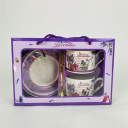 Подарочный набор - посуда Beautiful Lavender 2 кружки (арт. HM-169)