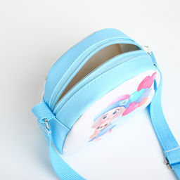 Сумка детская «Малышка с шариками», для девочки, на молнии, голубая