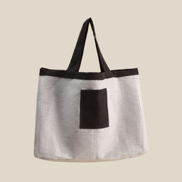 Сумка изо льна двухсторонняя SL HOME Linear bag, 67×35 см