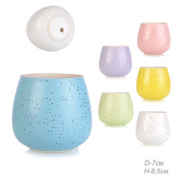 Кашпо 8,5 см / 2016114 /уп 6/120/микс (Сиреневый)