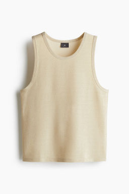 Camiseta metalizada sin mangas Regular Fit