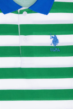 Зеленая футболка с воротником-поло для мальчика Неожиданная скидка в корзине - U.s. polo assn фото 6