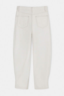 Limited Edition Ekru Paca Detayl? Yuksek Bel Baggy Jeans TWOSS26JE00255 - Trendyolmilla фото 8