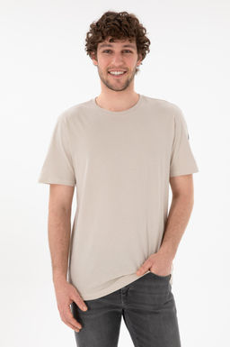 Erkek Regular Fit Bisiklet Yaka Ta_ Basic Ti__rt Sepette S_rpriz _ndirim