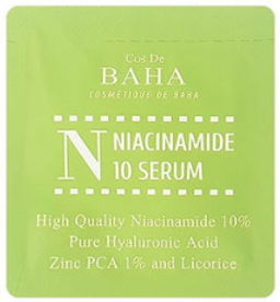 5шт*1,5МЛ! ПРОБНИК Сыворотка Cos De Baha N Niacinamide 10 Serum (1,5 мл)