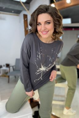 Свитшот Rumoda 2063/1 графит/длинный рукав  фото 4