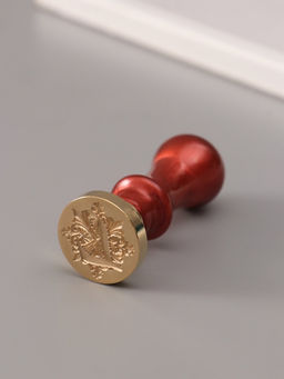 Печать для сургуча с пластиковой ручкой «Буква L на вензеле», 2.5×2.5×6.3 см