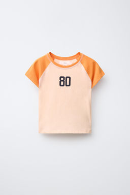 CAMISETA MANGA RANGL?N / Naranja - Zara фото 2